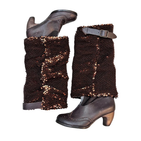 Irregular Choice Deadstock Women's Carnaby Queen Sequin Slouch Boot Size 10 - Picture 4 of 13